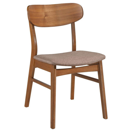 Dortch - Dining Side Chair (Set of 2) - Walnut And Brown – Chair Sets by Coaster Fine Furniture at Furniture Wholesale Plus , Nashville furniture store