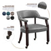 Tournament - Arm Chair With Casters - Premium Arm Chairs from Steve Silver Furniture - Just $199! Shop now at Furniture Wholesale Plus  We are the best furniture store in Nashville, Hendersonville, Goodlettsville, Madison, Antioch, Mount Juliet, Lebanon, Gallatin, Springfield, Murfreesboro, Franklin, Brentwood