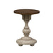 Morgan Creek - Chair Side Table - Antique White / Wirebrushed Tobacco Accents – Chair Side Tables by Liberty Furniture at Furniture Wholesale Plus , Nashville furniture store