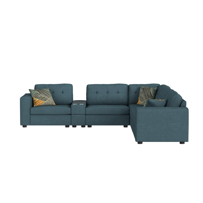 Options One - Living Room Set Sectional – 2 Piece Living Room Sets by Elements International at Furniture Wholesale Plus , Nashville furniture store