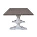 River Place - Trestle Table - Riverstone White & Tobacco – Dining Tables by Liberty Furniture at Furniture Wholesale Plus , Nashville furniture store