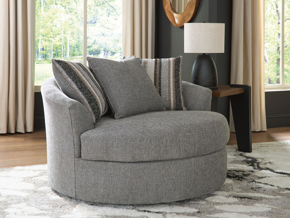 Creston Heights - Oversized Swivel Accent Chair - Smolder – Swivel Chairs by Signature Design by Ashley® at Furniture Wholesale Plus , Nashville furniture store