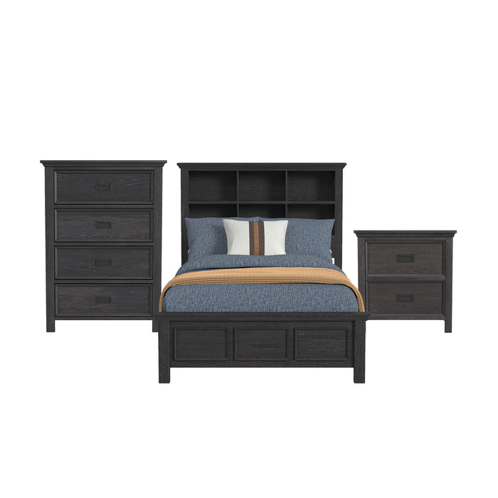 Hampton Kids - Bookcase Bedroom Set – 3 Piece Bedroom Sets by Elements International at Furniture Wholesale Plus , Nashville furniture store