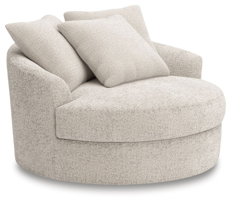 Cuddle Plush - Oversized Swivel Accent Chair - Arctic – Swivel Chairs by Signature Design by Ashley® at Furniture Wholesale Plus , Nashville furniture store