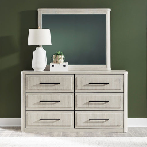 Modern Play - Dresser & Mirror - Natural White – Dresser & Mirror by Liberty Furniture at Furniture Wholesale Plus , Nashville furniture store