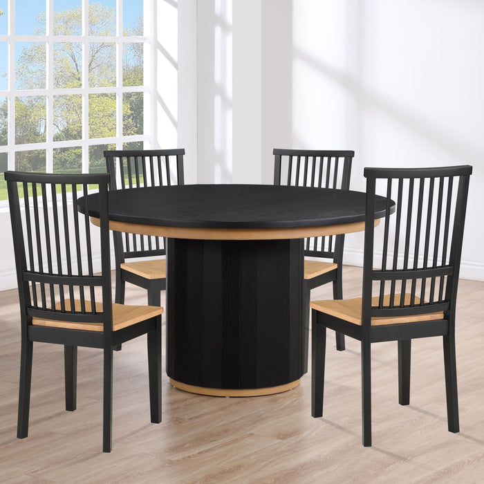 Magnolia - Round Dining Set – 5 Piece Dining Room Sets by Steve Silver Furniture at Furniture Wholesale Plus , Nashville furniture store