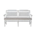 River Place - Panel Back Bench - Riverstone White & Tobacco – Upholstered Benches by Liberty Furniture at Furniture Wholesale Plus , Nashville furniture store
