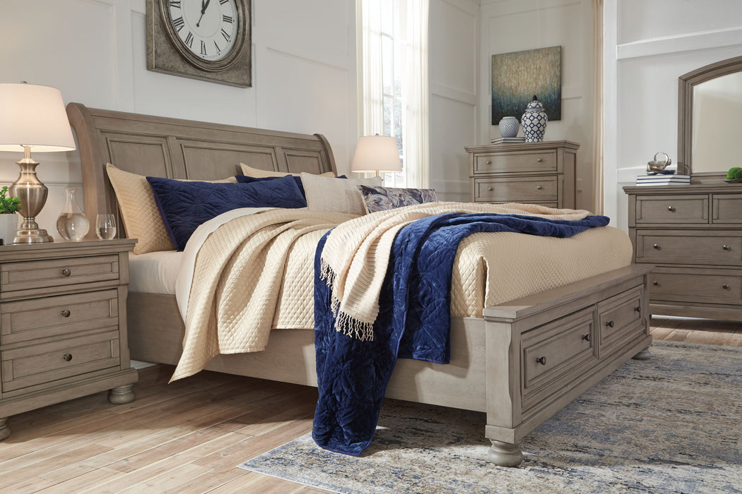 Lettner - Sleigh Bed – Storage Beds by Signature Design by Ashley® at Furniture Wholesale Plus , Nashville furniture store