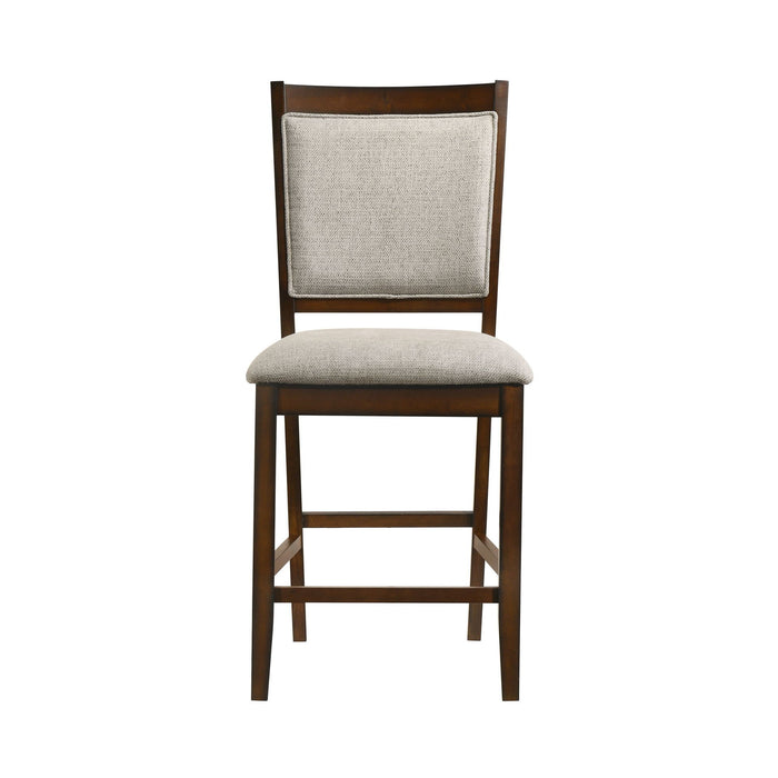 Portage - Counter Chair (Set of 2) - Brown / Beige – Chair Sets by Elements International at Furniture Wholesale Plus , Nashville furniture store