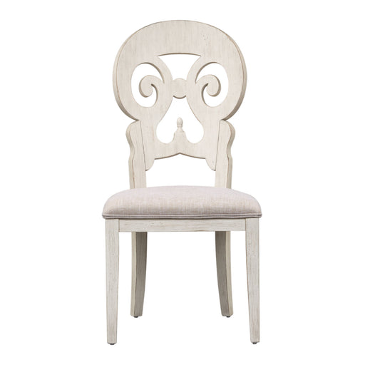 Farmhouse Reimagined - Splat Back Side Chair - Antique White / Chestnut Tops – Side Chairs by Liberty Furniture at Furniture Wholesale Plus , Nashville furniture store