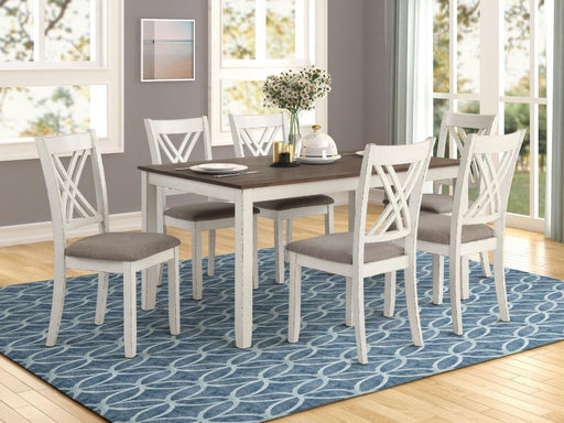 Fortress - 7 Piece Rectangular Dining Set - Vintage Vanilla - Premium 7 Piece Dining Room Sets from CoasterEveryday - Just $739! Shop now at Furniture Wholesale Plus  We are the best furniture store in Nashville, Hendersonville, Goodlettsville, Madison, Antioch, Mount Juliet, Lebanon, Gallatin, Springfield, Murfreesboro, Franklin, Brentwood
