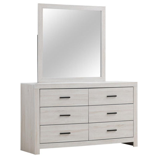 Brantford - 6-Drawer Dresser With Mirror - Premium Dresser & Mirror from CoasterEveryday - Just $539! Shop now at Furniture Wholesale Plus  We are the best furniture store in Nashville, Hendersonville, Goodlettsville, Madison, Antioch, Mount Juliet, Lebanon, Gallatin, Springfield, Murfreesboro, Franklin, Brentwood