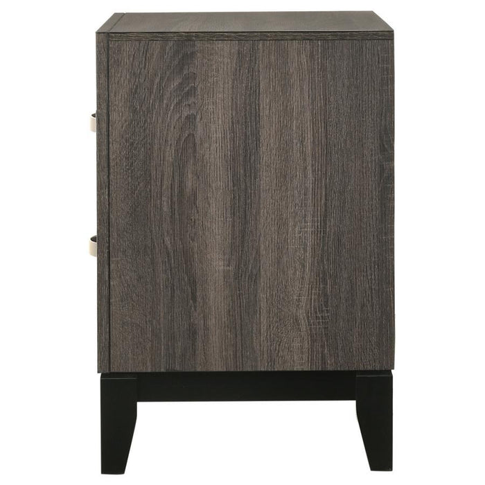 Watson - 2-Drawer Nightstand - Gray Oak – Accent Nightstands by CoasterEveryday at Furniture Wholesale Plus , Nashville furniture store