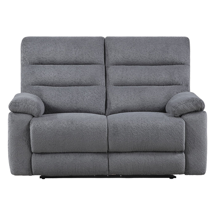Cozy - Manual Recliner Loveseat - Gray – Reclining Loveseats by Steve Silver Furniture at Furniture Wholesale Plus , Nashville furniture store