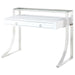Gemma - 2-Drawer Writing Desk - White High Gloss - Premium Writing Desks from CoasterEssence - Just $569! Shop now at Furniture Wholesale Plus  We are the best furniture store in Nashville, Hendersonville, Goodlettsville, Madison, Antioch, Mount Juliet, Lebanon, Gallatin, Springfield, Murfreesboro, Franklin, Brentwood