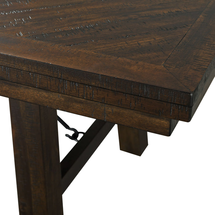 Jax - Dining Table - Dark Walnut – Dining Tables with Extensions by Elements International at Furniture Wholesale Plus , Nashville furniture store
