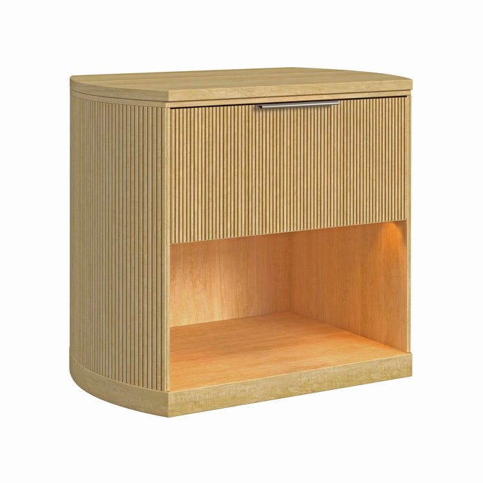 Sylvie - 1-Drawer Nightstand With Touch Light – Nightstands w/ Charging Stations by Elements International at Furniture Wholesale Plus , Nashville furniture store