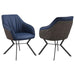 Mayer - Upholstered Dining Arm Chair (Set of 2) - Blue – Chair Sets by CoasterEssence at Furniture Wholesale Plus , Nashville furniture store