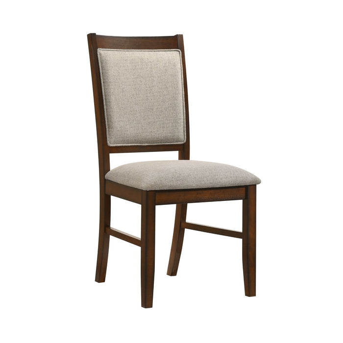 Portage - Dining Chair (Set of 2) - Brown / Beige – Chair Sets by Elements International at Furniture Wholesale Plus , Nashville furniture store