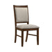 Portage - Dining Chair (Set of 2) - Brown / Beige – Chair Sets by Elements International at Furniture Wholesale Plus , Nashville furniture store