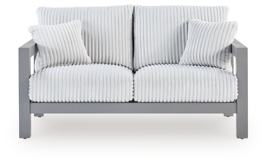 Hurley Park - Gray - Loveseat With Cushion - Premium Loveseats from Signature Design by Ashley® - Just $1068! Shop now at Furniture Wholesale Plus  We are the best furniture store in Nashville, Hendersonville, Goodlettsville, Madison, Antioch, Mount Juliet, Lebanon, Gallatin, Springfield, Murfreesboro, Franklin, Brentwood