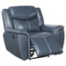 Sloane - Upholstered Padded Arm Recliner Chair - Blue – Reclining Chairs by Coaster Fine Furniture at Furniture Wholesale Plus , Nashville furniture store