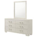 Jessica - 6-Drawer Dresser With Mirror – Dresser & Mirror by CoasterEssence at Furniture Wholesale Plus , Nashville furniture store
