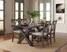 Astoria - Trestle Table - Dark Brown – Dining Tables by Steve Silver Furniture at Furniture Wholesale Plus , Nashville furniture store