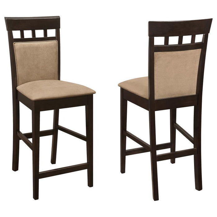 Gabriel - Closed Back Counter Chair (Set of 2) - Cappuccino - Premium Stool Sets from CoasterEveryday - Just $259! Shop now at Furniture Wholesale Plus  We are the best furniture store in Nashville, Hendersonville, Goodlettsville, Madison, Antioch, Mount Juliet, Lebanon, Gallatin, Springfield, Murfreesboro, Franklin, Brentwood