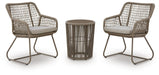 Majors Beach - Outdoor Table And 2 Chairs (Set of 3) - Beige – 3 Piece Outdoor Sets by Signature Design by Ashley® at Furniture Wholesale Plus , Nashville furniture store