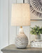 Aleela - Metal Table Lamp  - White / Gold Finish – Table Lamps by Signature Design by Ashley® at Furniture Wholesale Plus , Nashville furniture store