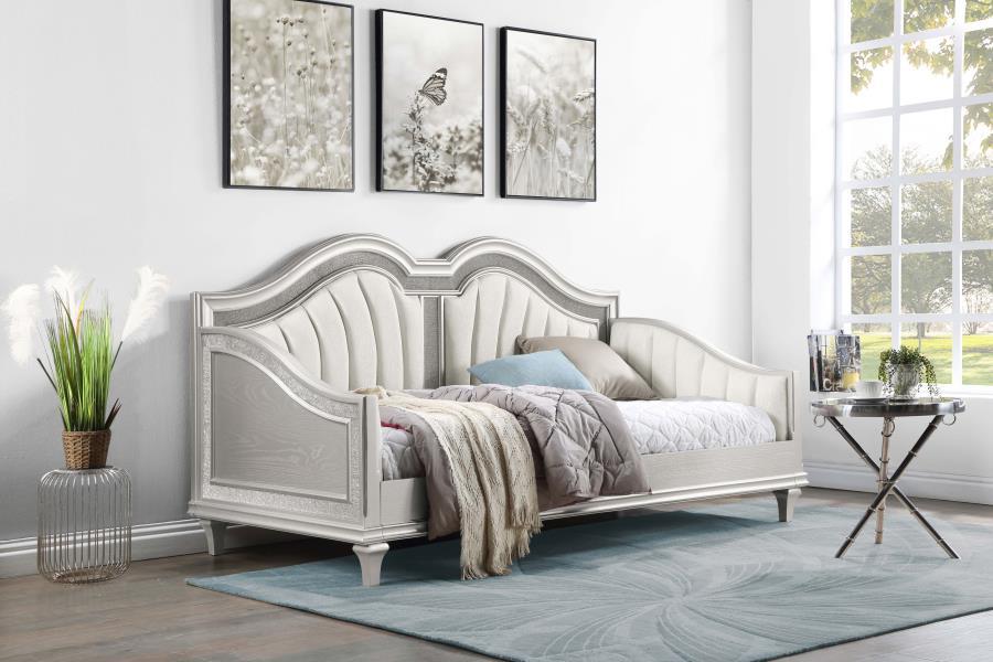 Evangeline - Upholstered Twin Daybed - Silver Oak – Daybeds by Coaster Fine Furniture at Furniture Wholesale Plus , Nashville furniture store