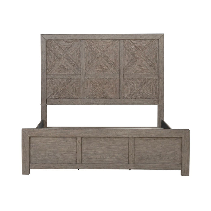 Skyview Lodge - King Panel Bed - Cobblestone – Panel Beds by Liberty Furniture at Furniture Wholesale Plus , Nashville furniture store