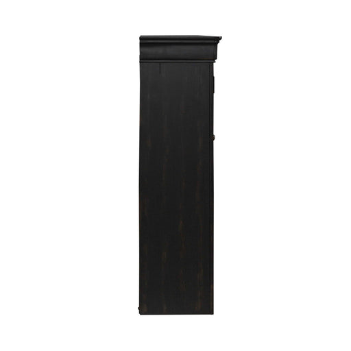 Meritage - Jr Executive Credenza Hutch - Aged Charcoal – Hutches by Liberty Furniture at Furniture Wholesale Plus , Nashville furniture store