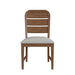 Glinda - Fabric Dining Side Chair (Set of 2) - Brown / Light Gray – Chair Sets by Elements International at Furniture Wholesale Plus , Nashville furniture store