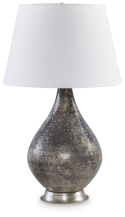 Bluacy - Glass Table Lamp - Antique Gray – Table Lamps by Signature Design by Ashley® at Furniture Wholesale Plus , Nashville furniture store