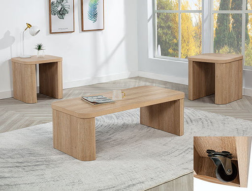 Ashton - 3 Piece Cocktail Set - Natural – Table Sets by Crown Mark at Furniture Wholesale Plus , Nashville furniture store