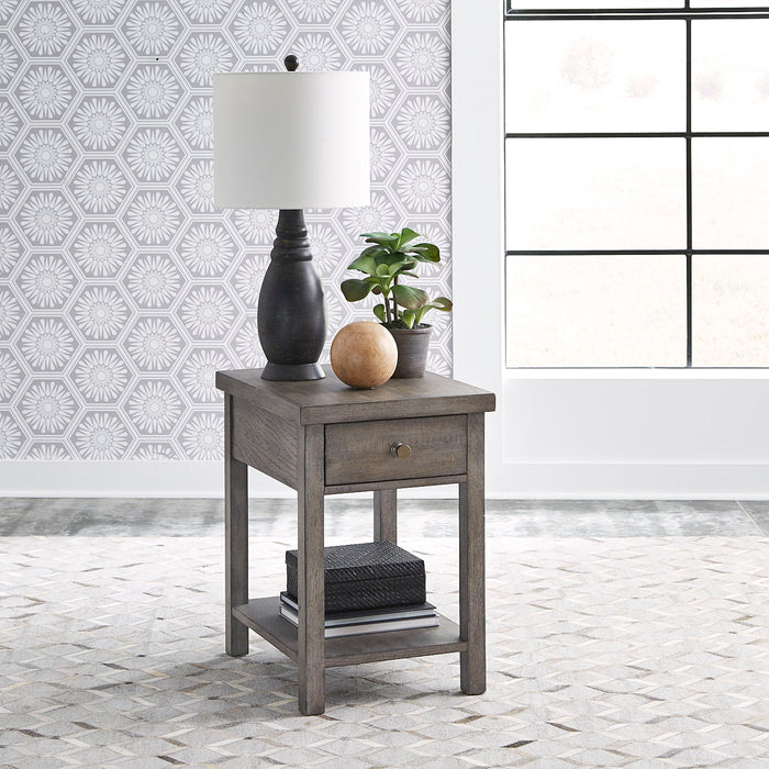 Modern Farmhouse - Drawer Chair Side Table – Chair Side Tables by Liberty Furniture at Furniture Wholesale Plus , Nashville furniture store