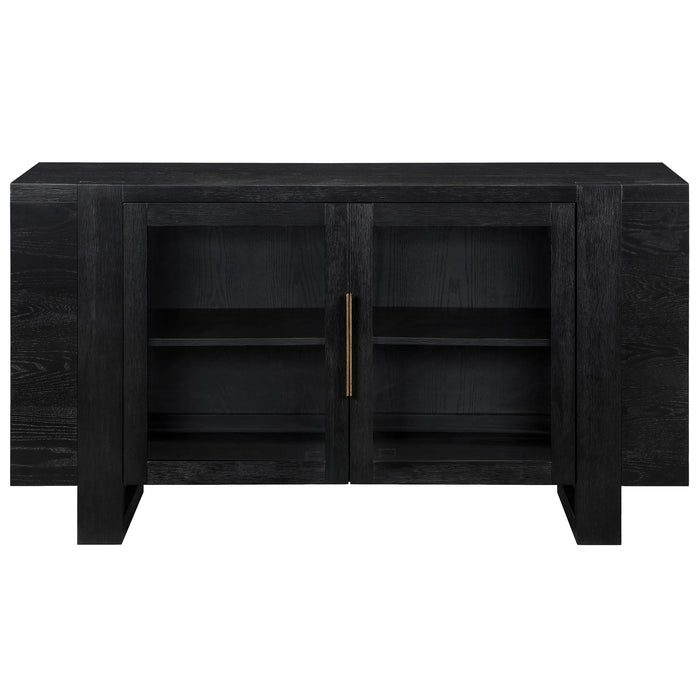 Reid - Server - Black – Servers by Steve Silver Furniture at Furniture Wholesale Plus , Nashville furniture store