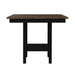 Brooks - 5 Piece Counter Set With Table And 4 Upholstered Seat & Wood Back Chairs - Medium Brown & Black – 5 Piece Dining Room Sets by Elements International at Furniture Wholesale Plus , Nashville furniture store