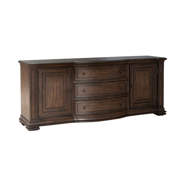 Providence Park - 78" TV Console - Chateau Brown – TV Stands by Liberty Furniture at Furniture Wholesale Plus , Nashville furniture store