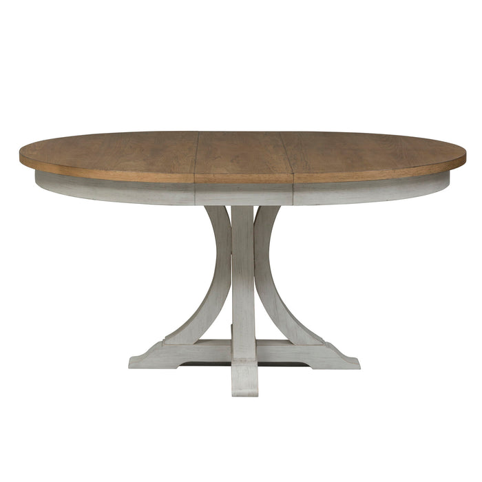 Farmhouse Reimagined - Pedestal Table Set – 5 Piece Dining Room Sets by Liberty Furniture at Furniture Wholesale Plus , Nashville furniture store