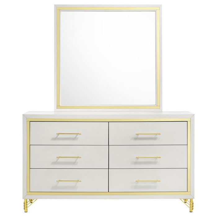 Lucia - 6-Drawer Dresser – Dressers by Coaster Fine Furniture at Furniture Wholesale Plus , Nashville furniture store