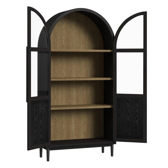 Taurus - Bookcase - Black – Standard Bookcases by Elements International at Furniture Wholesale Plus , Nashville furniture store