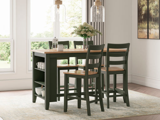 Gesthaven - Rectangular Dining Room Counter Set – 5 Piece Dining Room Sets by Signature Design by Ashley® at Furniture Wholesale Plus , Nashville furniture store