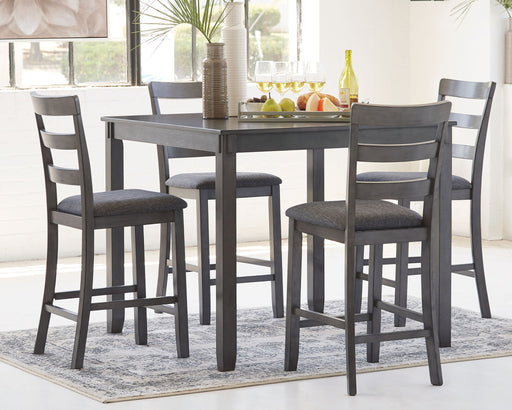 Bridson - Square Counter TBL Set (Set of 5) - Gray – 5 Piece Dining Room Sets by Signature Design by Ashley® at Furniture Wholesale Plus , Nashville furniture store