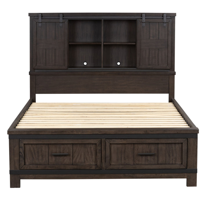 Thornwood Hills - Bookcase Bed, Dresser & Mirror – 3 Piece Bedroom Sets by Liberty Furniture at Furniture Wholesale Plus , Nashville furniture store