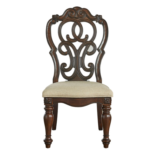 Royale - Side Chair (Set of 2) - Dark Brown – Chair Sets by Steve Silver Furniture at Furniture Wholesale Plus , Nashville furniture store