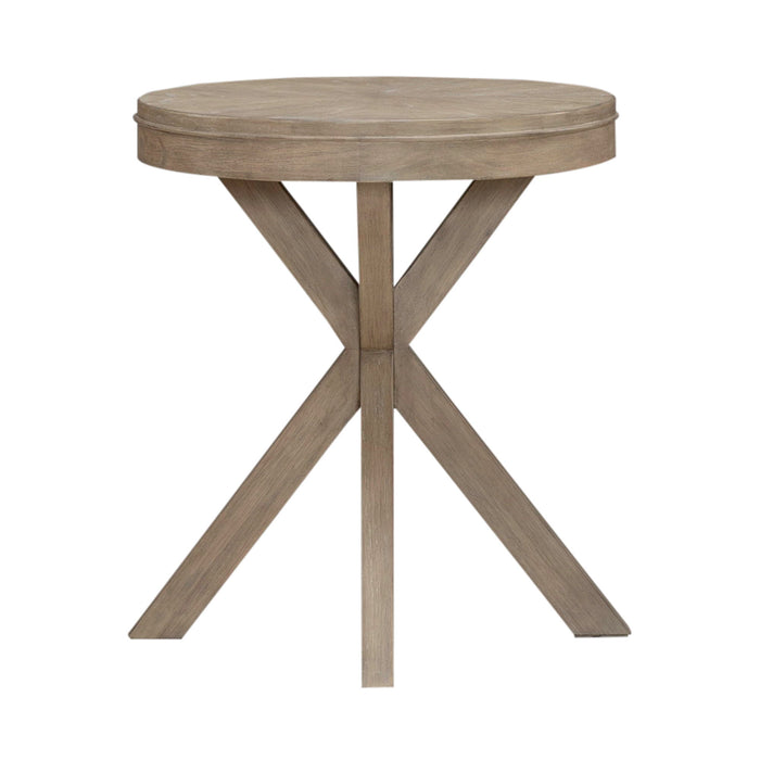 Brentwood - Round End Table - Sandstone – End Tables by Liberty Furniture at Furniture Wholesale Plus , Nashville furniture store