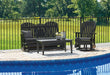 Hyland Wave - Outdoor Set – 3 Piece Outdoor Sets by Signature Design by Ashley® at Furniture Wholesale Plus , Nashville furniture store